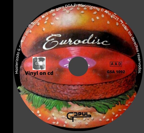 "Portada cd del disco Eurodisc vol.1 bolichero argentino"