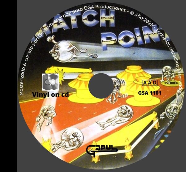 "Portada cd del disco Match Point vol.1 bolichero argentino"
