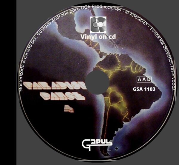 "Portada cd del disco Paradise Dance vol.4 bolichero argentino"