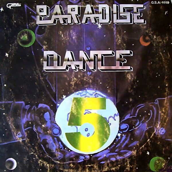 "Portada delantera del disco Paradise Dance vol.5 bolichero argentino"