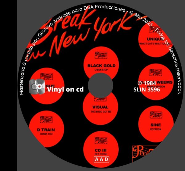 "Cd del álbum Break in New York, clásico bolichero argentino"