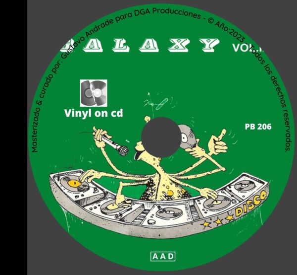 "Portada cd del disco Galaxy vol.2 bolichero argentino"