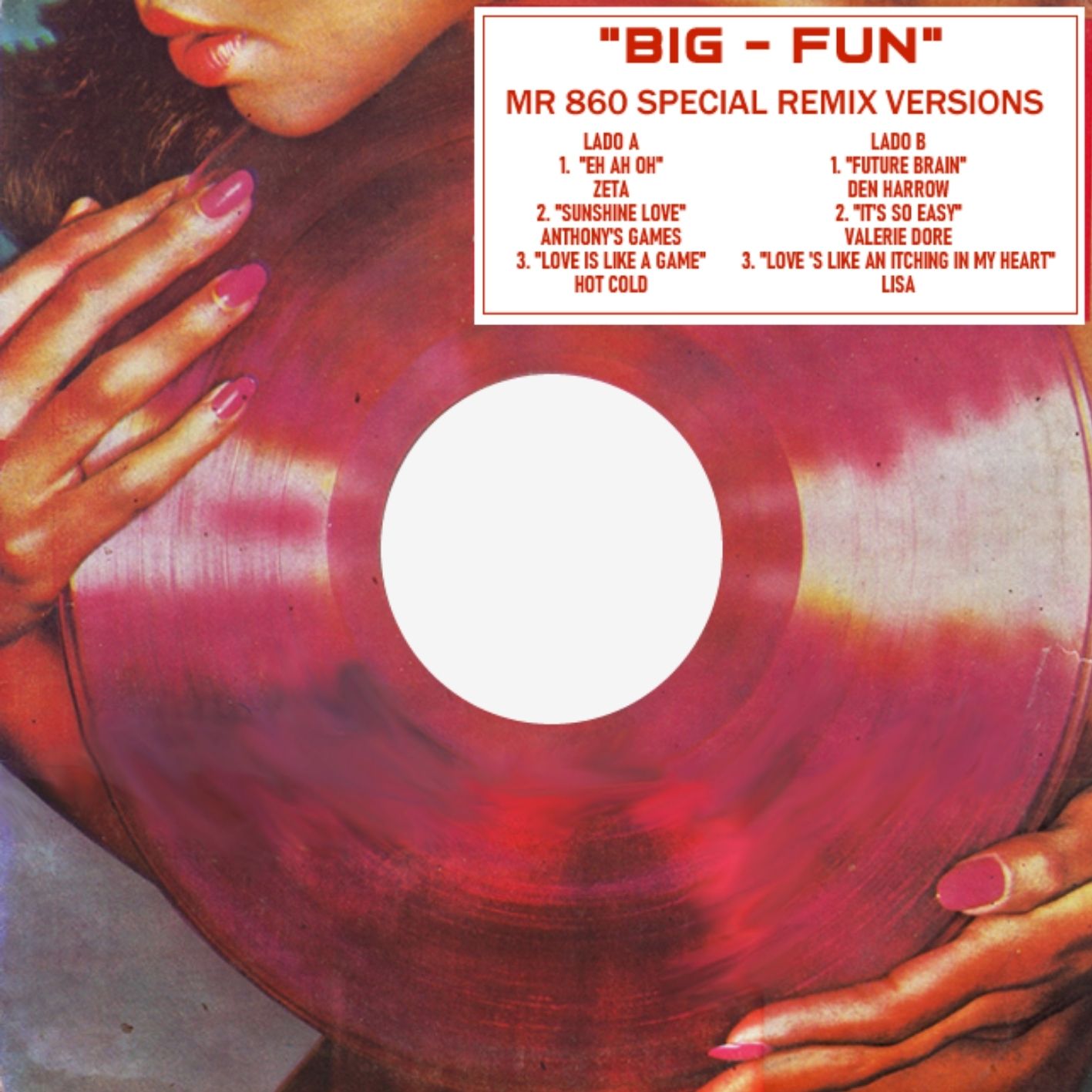 "Portada delantera del disco Big Fun bolichero argentino"