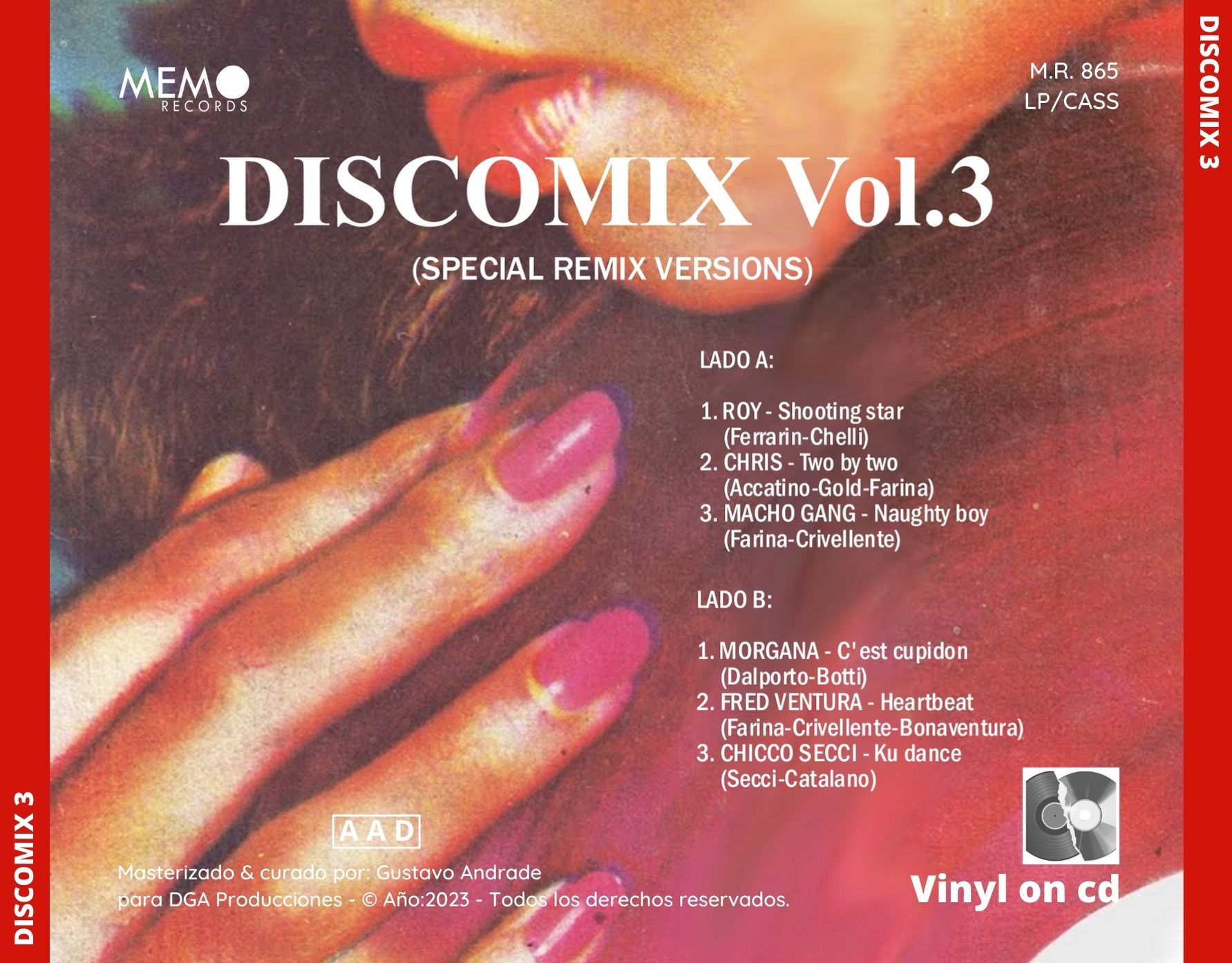 "Portada trasera del Discomix 3 bolichero argentino"