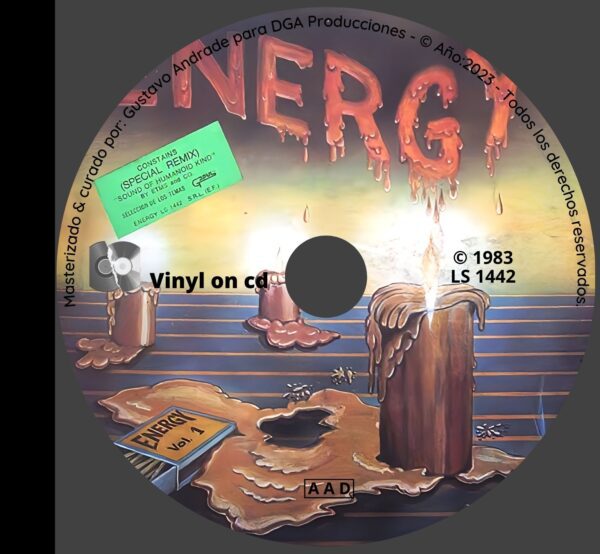 "Cd del álbum Energy de la discografía Gapul, clásico bolichero argentino"