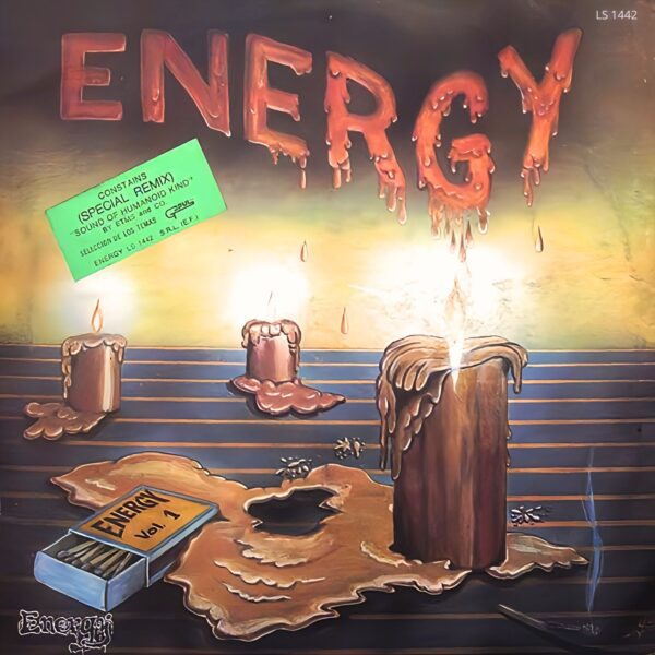 "Portada del álbum Energy de la discografía Gapul, clásico bolichero argentino"