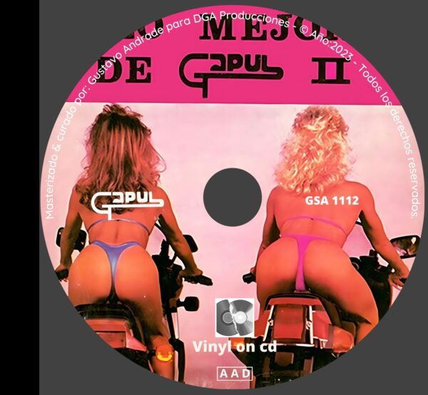 "Portada cd del disco Lo mejor de gapul vol.2 bolichero argentino"