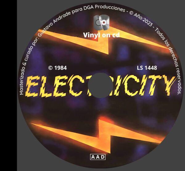 "Cd del álbum Electricity vol.1 de la discografía Gapul, clásico bolichero argentino"