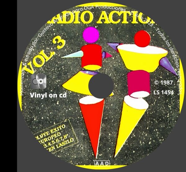 "Cd del álbum Radio Action vol.3 de la discografía Gapul, clásico bolichero argentino"