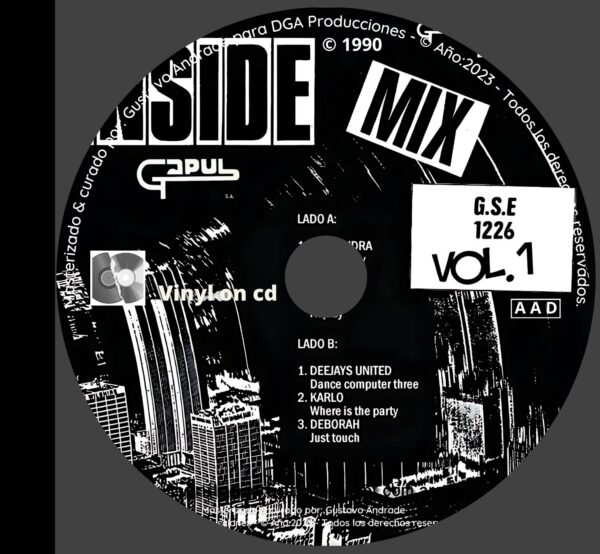 "Portada cd del disco Inside Mix vol.1 bolichero argentino"