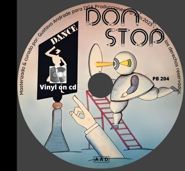 "Portada cd del disco Dont Stop bolichero argentino"