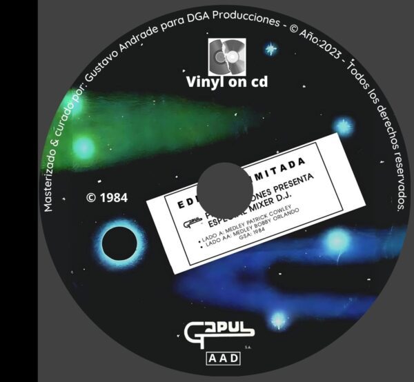 "Portada cd del disco Especial mixer dj bolichero argentino gapul"