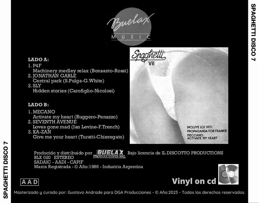 SPAGHETTI DISCO 7 - Imagen 3
