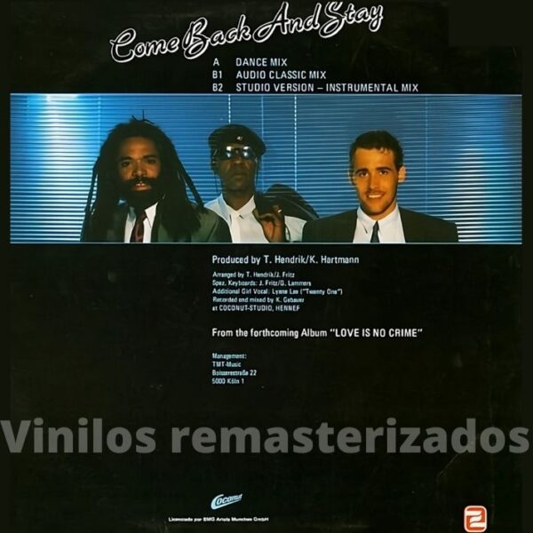 Bad Boys Blue - Come Back And Stay - Imagen 2