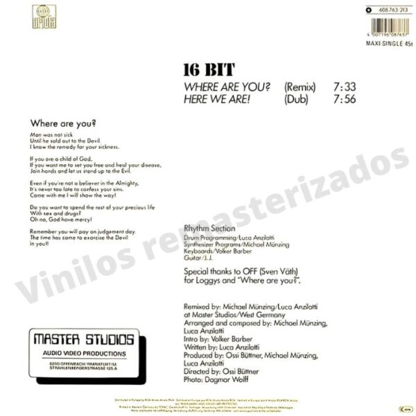 16 Bit - Where Are You (Remix) - Imagen 2