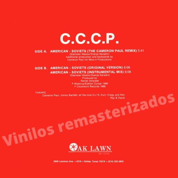 C.C.C.P. - American - Soviets (The Cameron Paul Remix) - Imagen 2