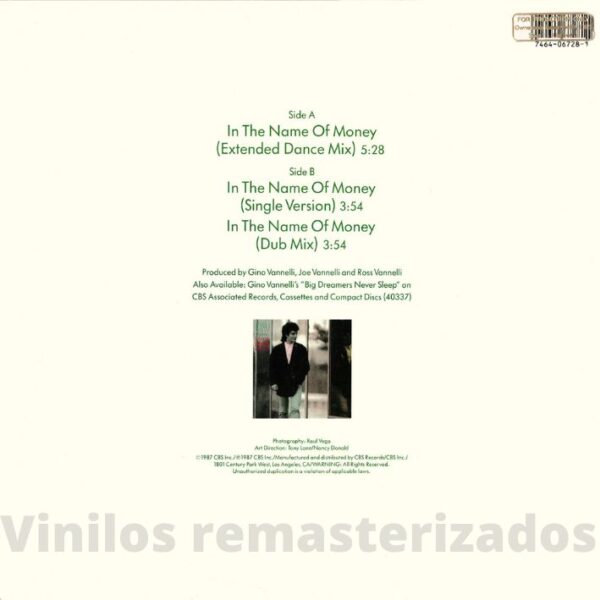 Gino Vannelli - In the Name of Money - Imagen 2