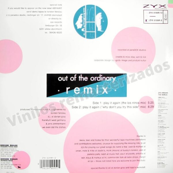 Out Of The Ordinary - Play It Again (Remix) - Imagen 2