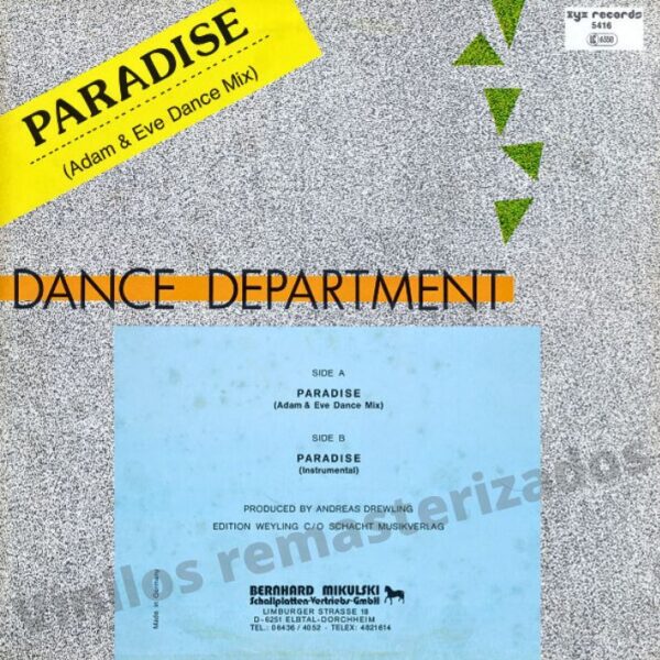 Dance Department - Paradise - Imagen 2