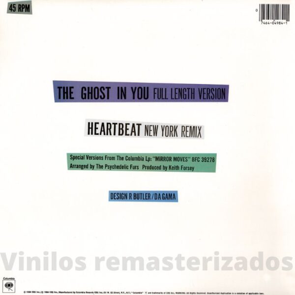 The Psychedelic Furs - The Ghost in You - Imagen 2