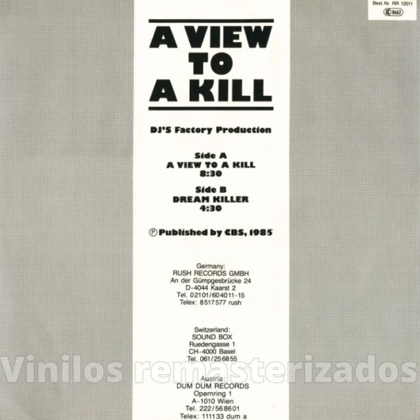 DJ's Factory - A View To A Kill - Imagen 2